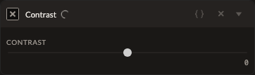 Screenshot of the Contrast control in Fictura