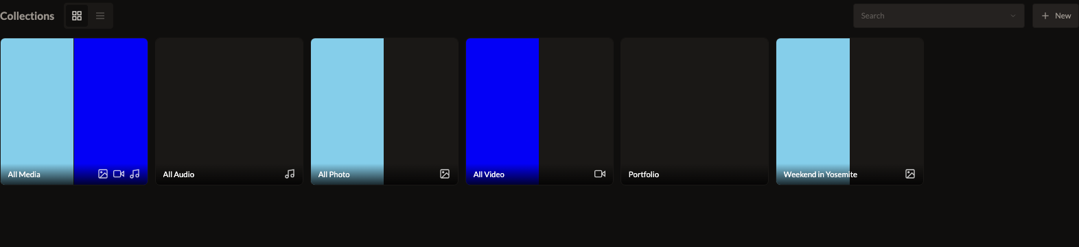 Browsing collections in Fictura